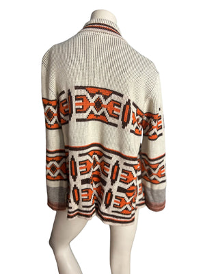 Vintage 70’s sweater brown & orange M L