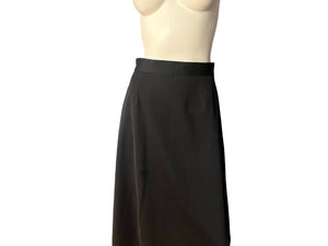 Vintage black 70's long skirt M