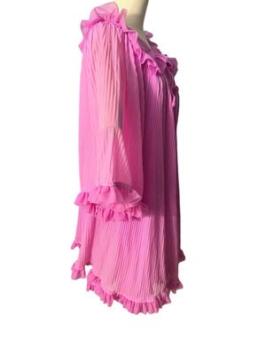 Vintage 60's peignoir set nightgown robe L