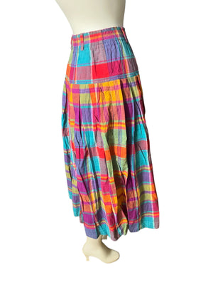 Vintage 80’s plaid skirt Lizsport S petite